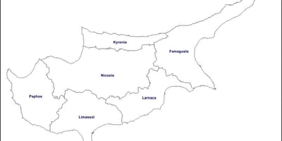Карта Кіпра контур