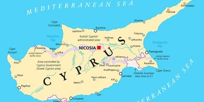 Сталіца Кіпра карце
