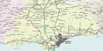 Карта лімасол Кіпр