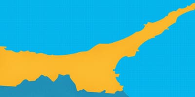 Карта Паўночнага Кіпра курорты