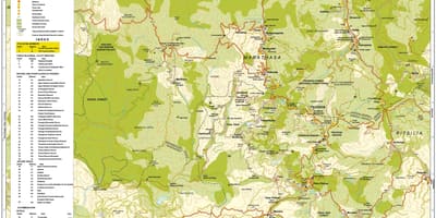 Карта горы троодос Кіпр