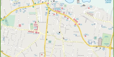 Карта Паўночнага Кіпра кірэнія
